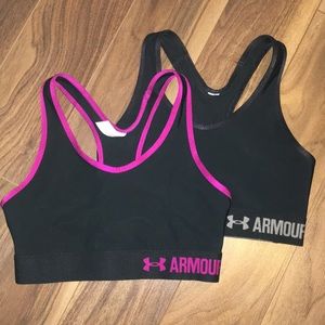 2 Under Armour sports bras